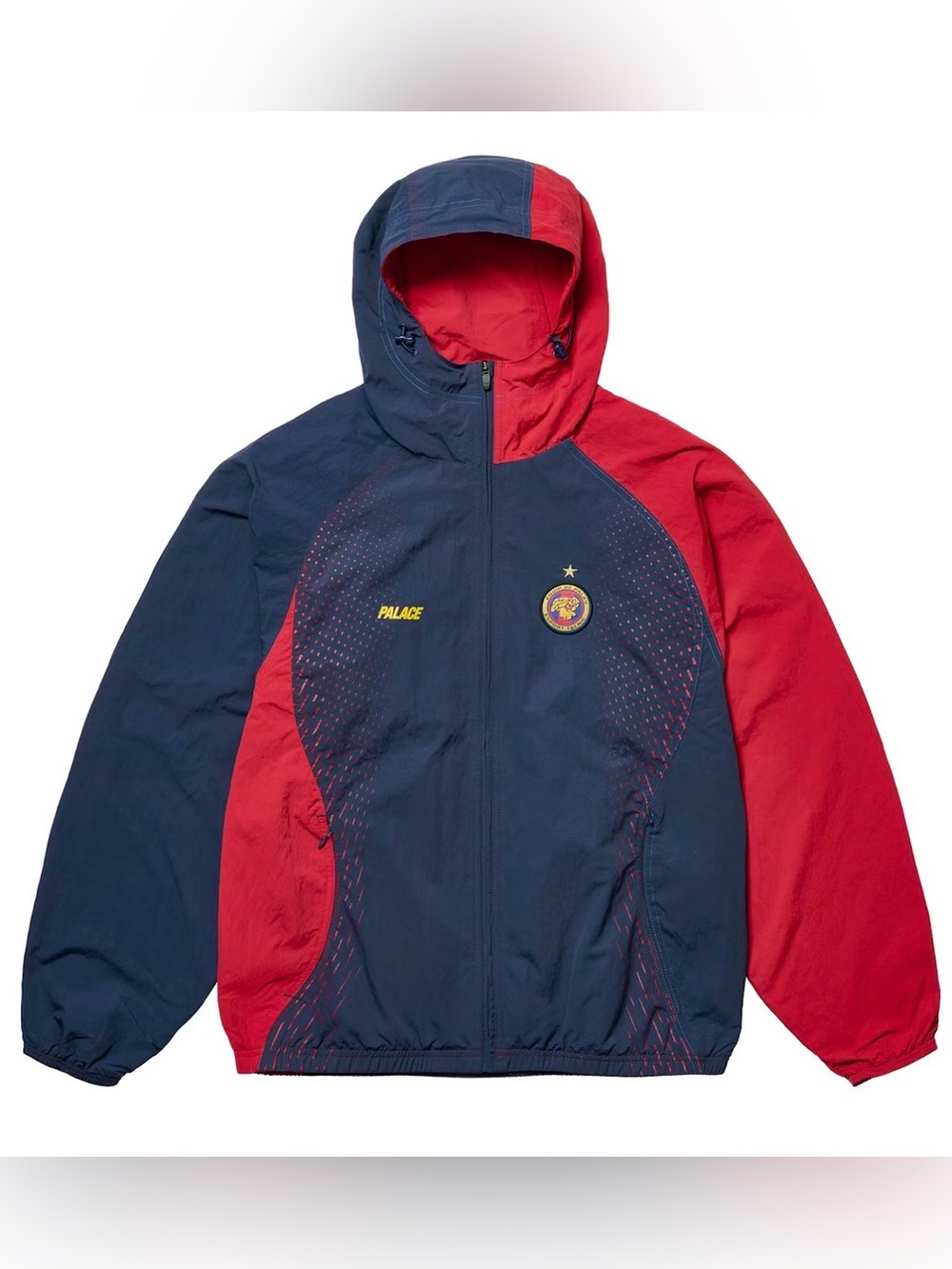 PALACE PRO TEAM HOODED SHELL JACKET NAVY FW25 Logo Warm Up Men's Size Large